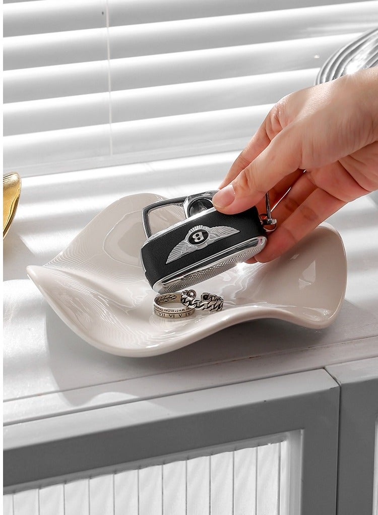 17×17×3cm Jewelry Storage Tray - Luxury Home Decor for Ramadan Gifts & Bridal Accessories, Non-Slip - Image 2